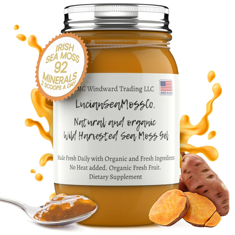 Organic Fresh Sweet Potato Pie Sea Moss Gel Classic