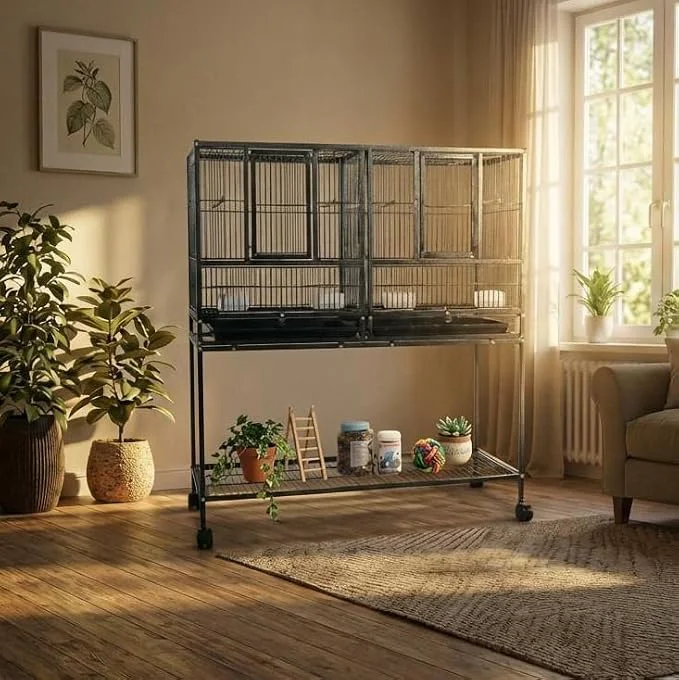 Fine Crafted IHOUSE 41 Divided Breeding Flight Bird Cage Prestigious