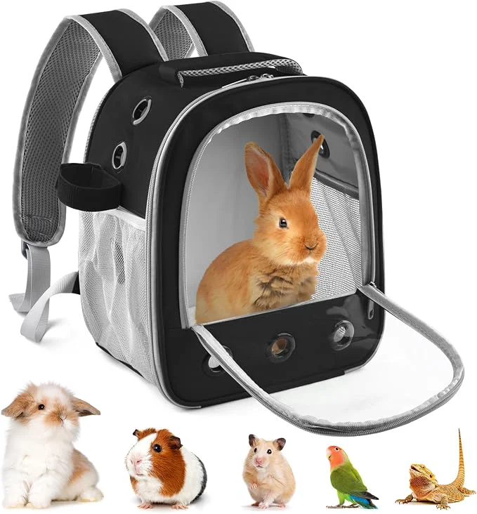 Top-Quality Guinea Pig Carrier Backpack Portable Rabbit Travel Carring Bag Practical