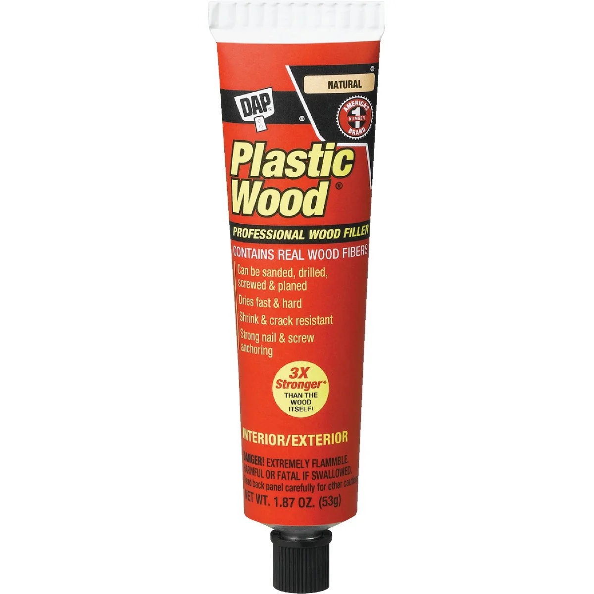 Fast DAP Plastic Wood 1.8 Oz. Natural Solvent Professional Wood Filler Trusted
