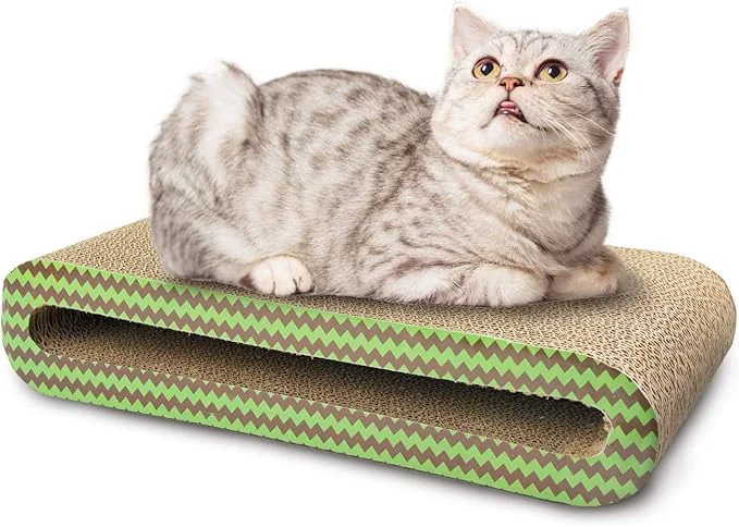 Selected PAWISE Reversible Cat Scratcher Bed – Durable Cardboard Cat Scratch Pad Lounge Couch Scratching Board Sofa for Indoor Cats Kittens Multi-Purpose Cat Scratcher Resting SpotAbout ThisOverview High-Performance