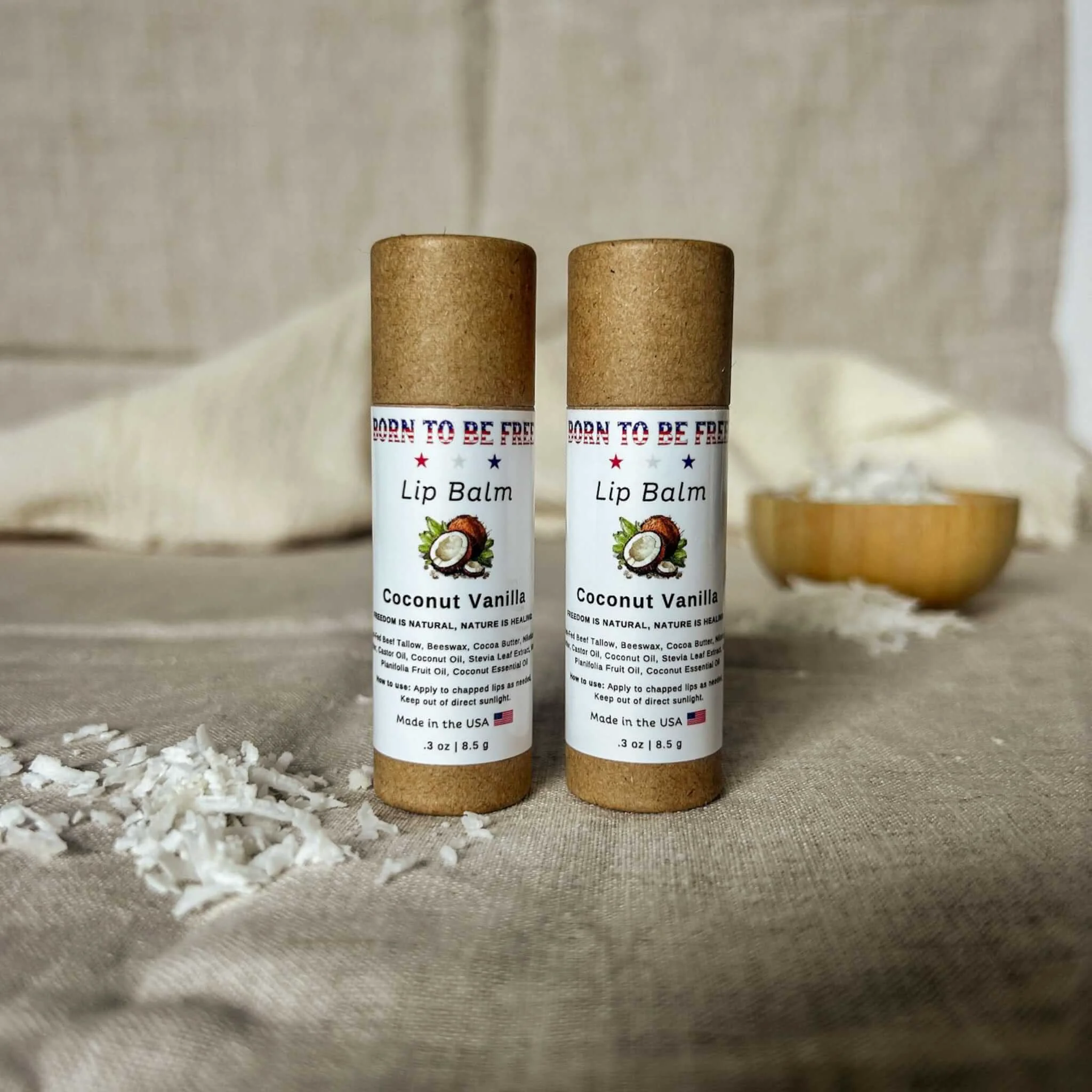 Versatile Coconut Vanilla Lip Balm Genuine