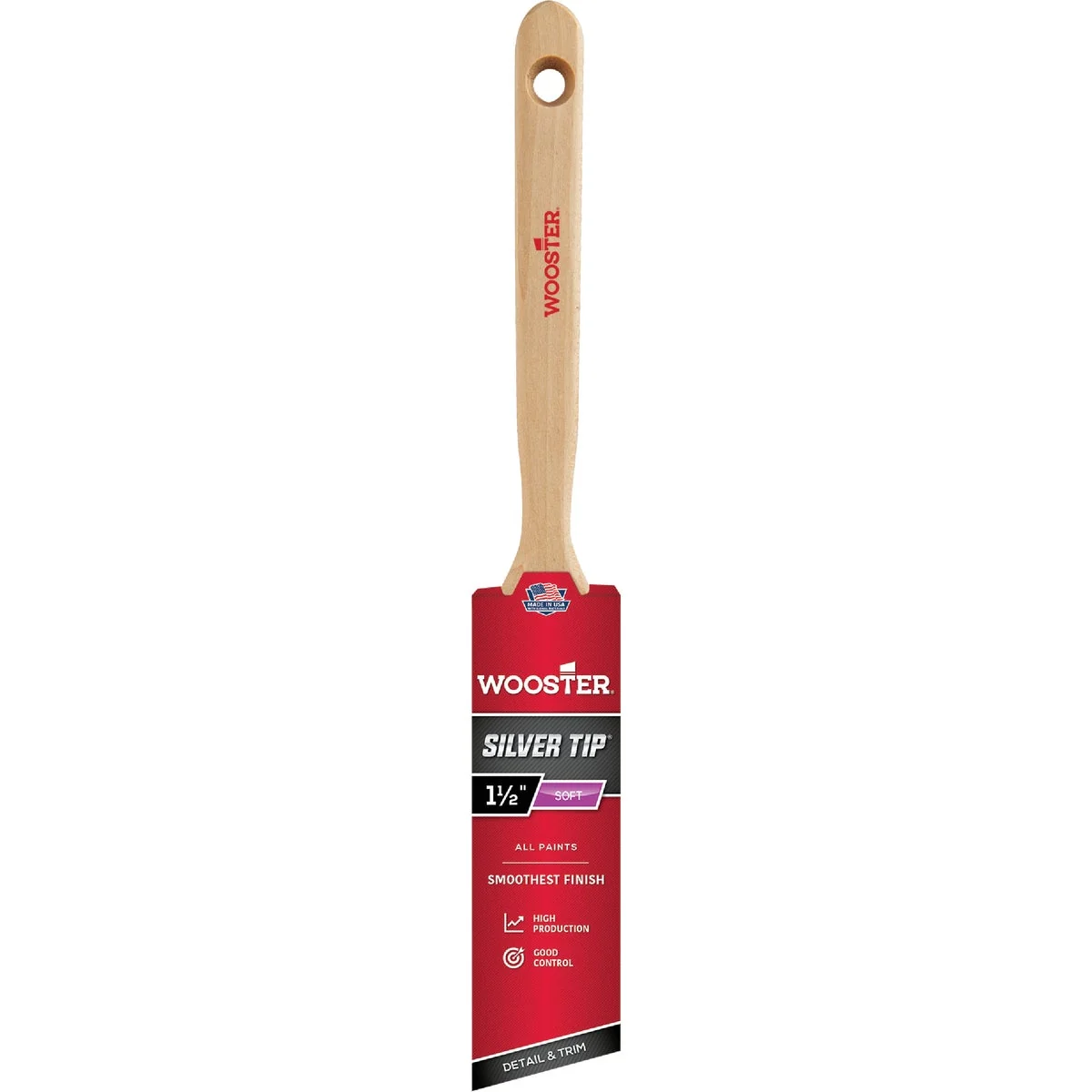 Reliable Wooster SILVER TIP 1-1 2 In. Chisel Trim Angle Sash Paint Brush Fashionable