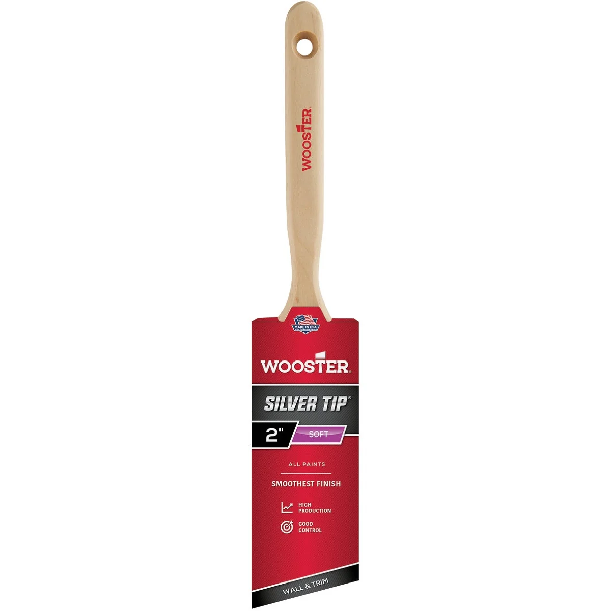 Innovative Wooster SILVER TIP 2 In. Chisel Trim Angle Sash Paint Brush Flexible