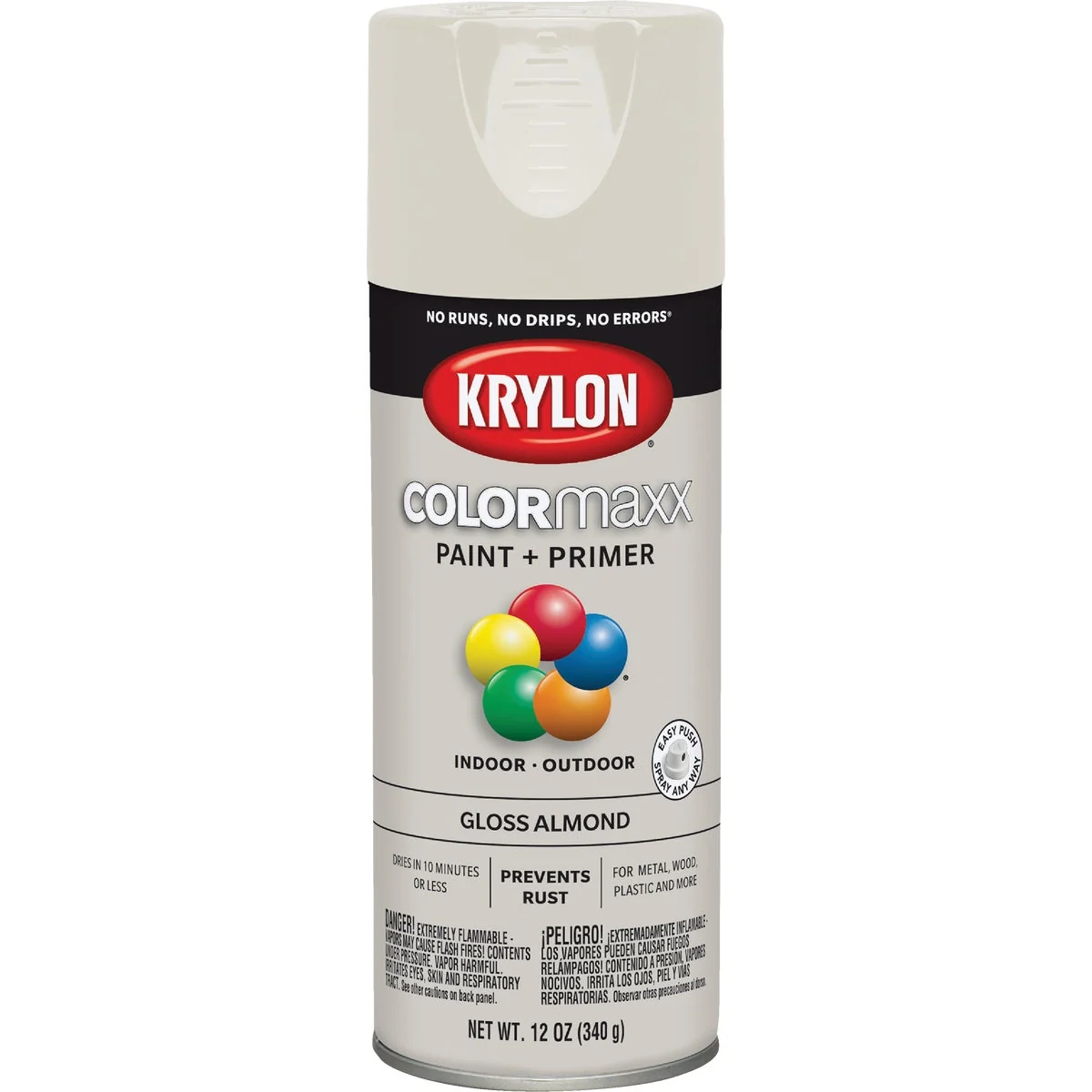 Artisan Krylon ColorMaxx 12 Oz. Gloss Spray Paint Almond Pure