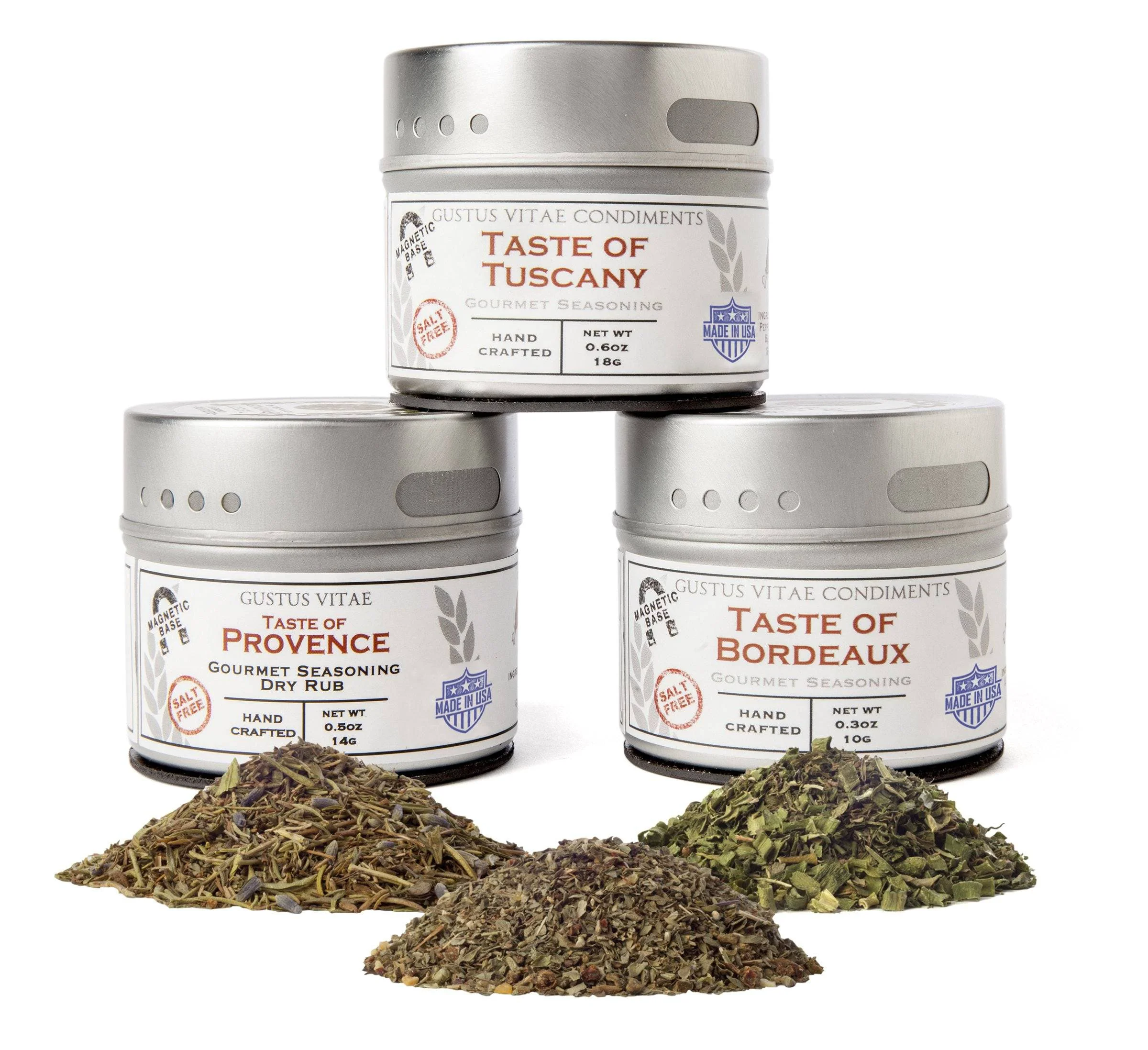 Trusted Italian and French Countryside Spice Blend Collection – 3 Tins Optimized
