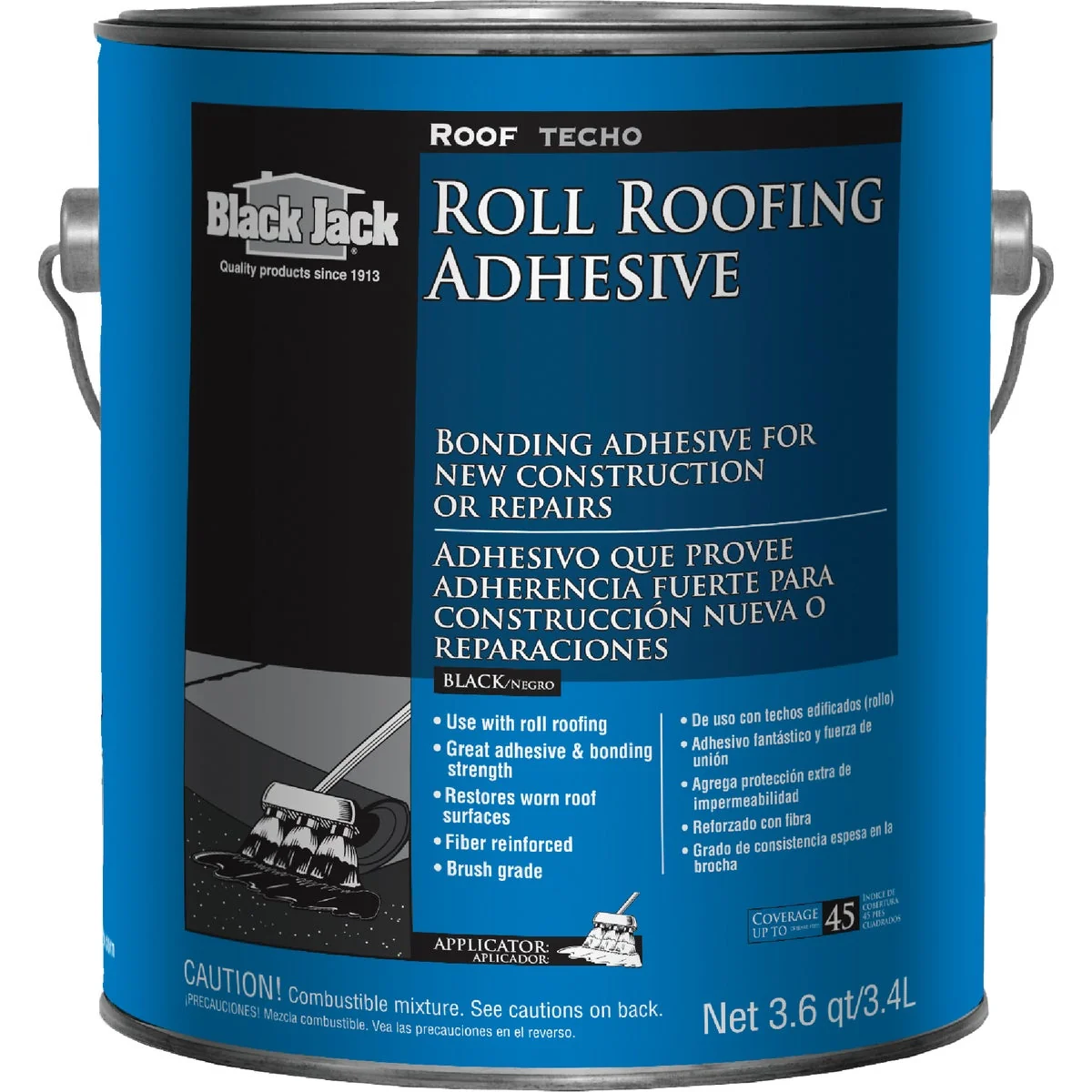 World-Class Black Jack 1 Gal. Roll Roofing Adhesive Prestigious