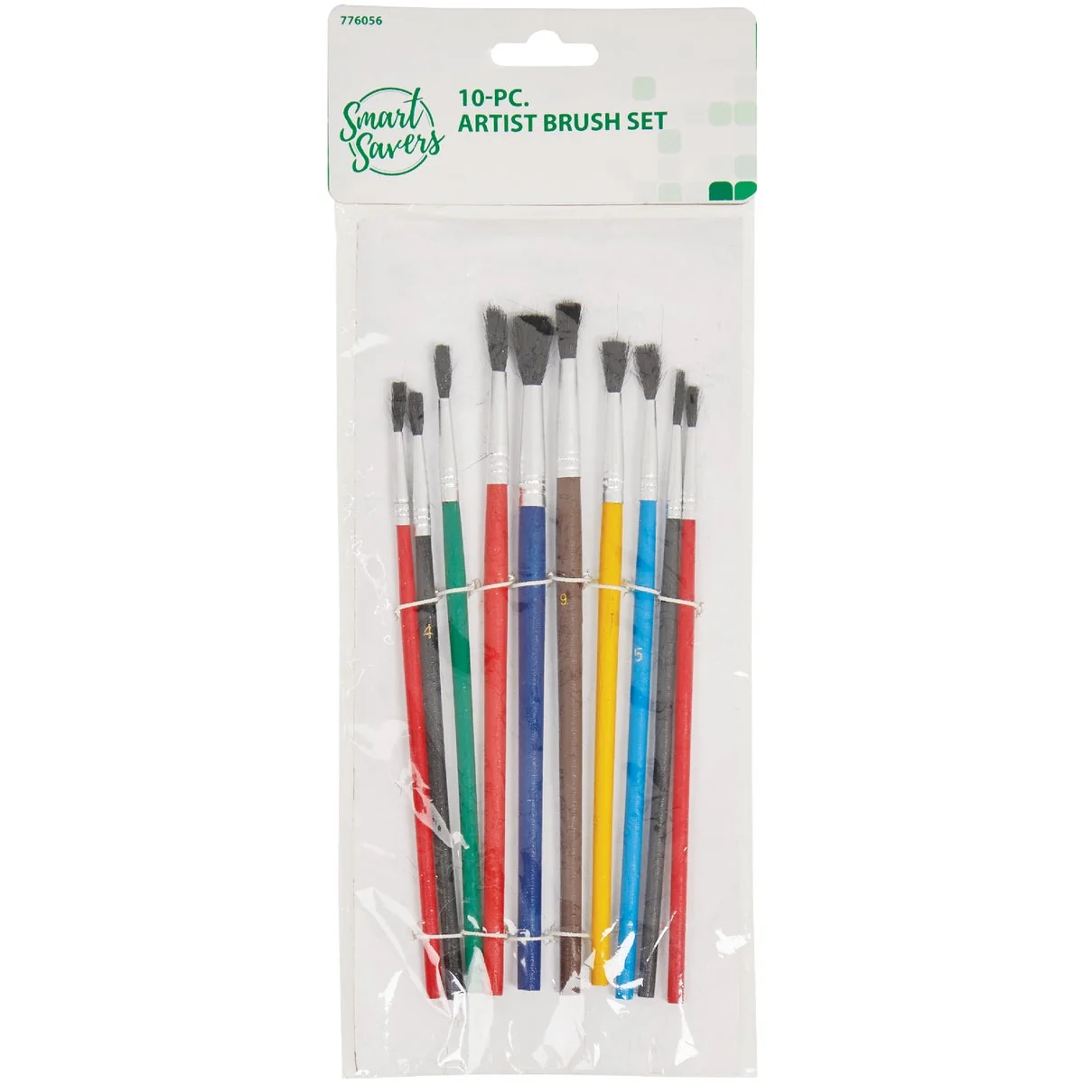 Practical Smart Savers Assorted – 1 8 In. To 1 4 In. Polyester Artist Brush Set 10-Piece Next-Generation