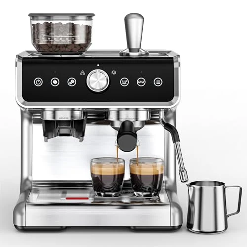 High-Grade Espresso Machine with Grinder and Milk Frother Sophisticated