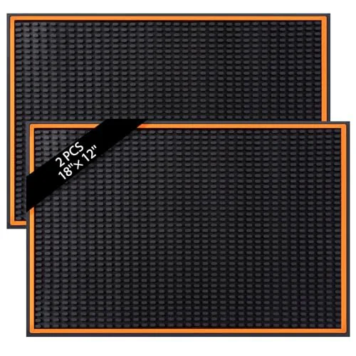 Fashionable 2 Pcs Bar Mats for Countertop 4 Count Minimalist