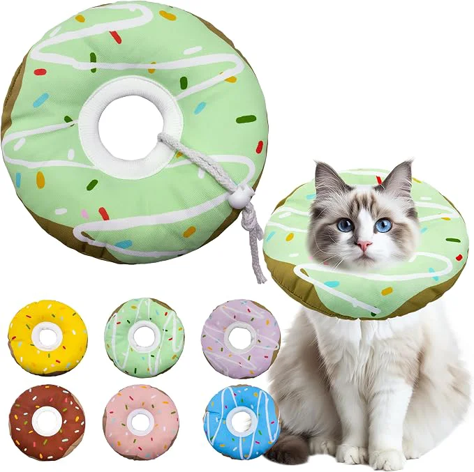 Next-Generation Cat Cone Collar Soft Adjustable Cat Recovery Collar Kitten Cones to Stop Sophisticated