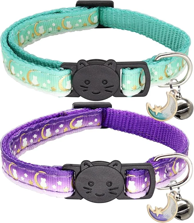 Versatile 2 Pack Breakaway Cat Collar Smooth