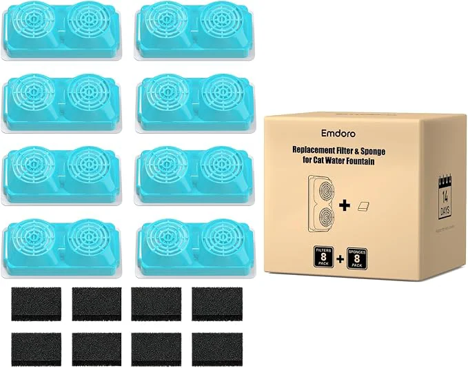 Green 8-Pack Filters and Sponges Excellent