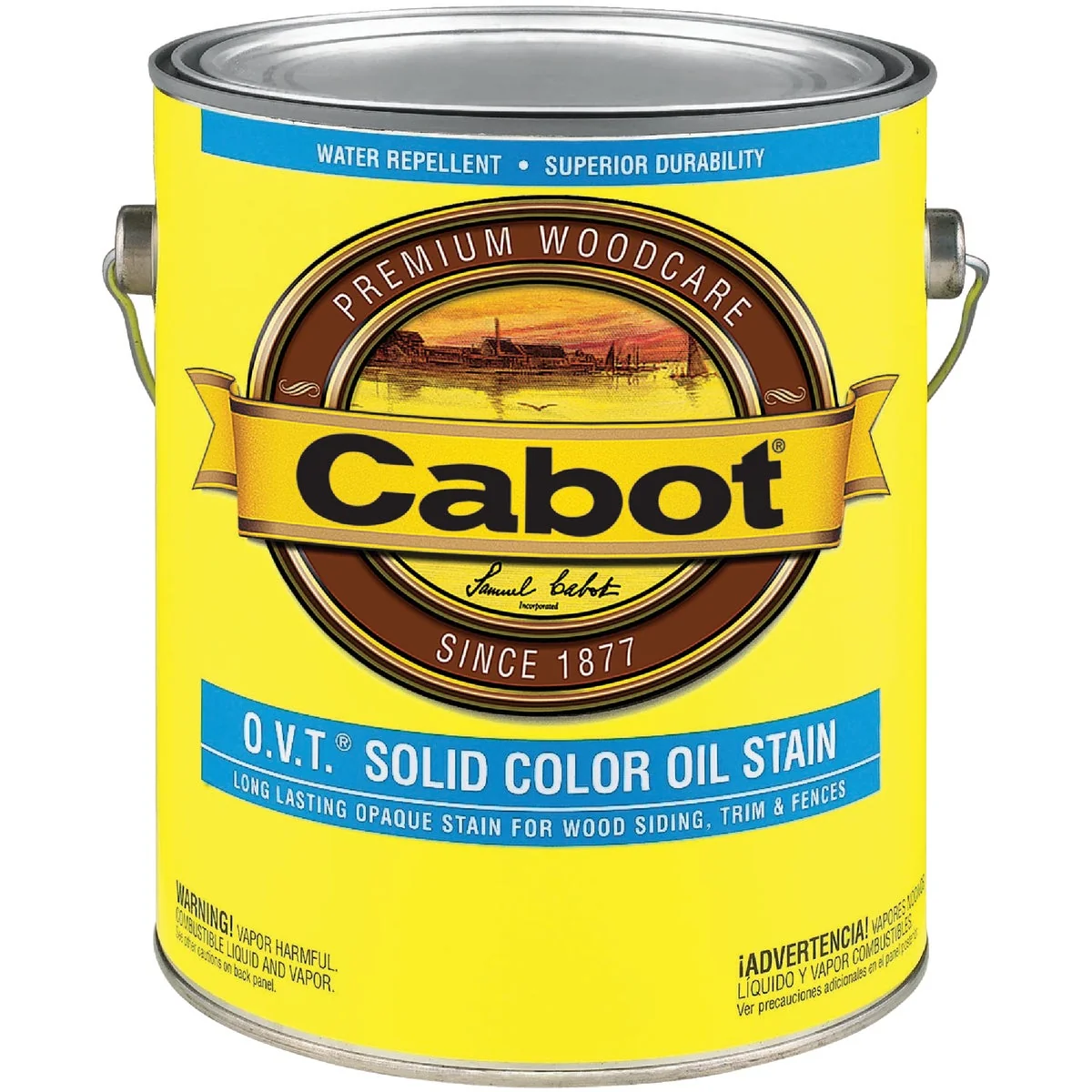 Durable Cabot O.V.T. VOC Compliant Solid Color Exterior Stain Neutral Base 1 Gal. Authentic