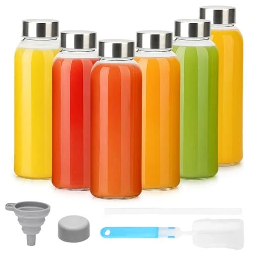Traditional 10 oz Glass Juice Bottles Smart