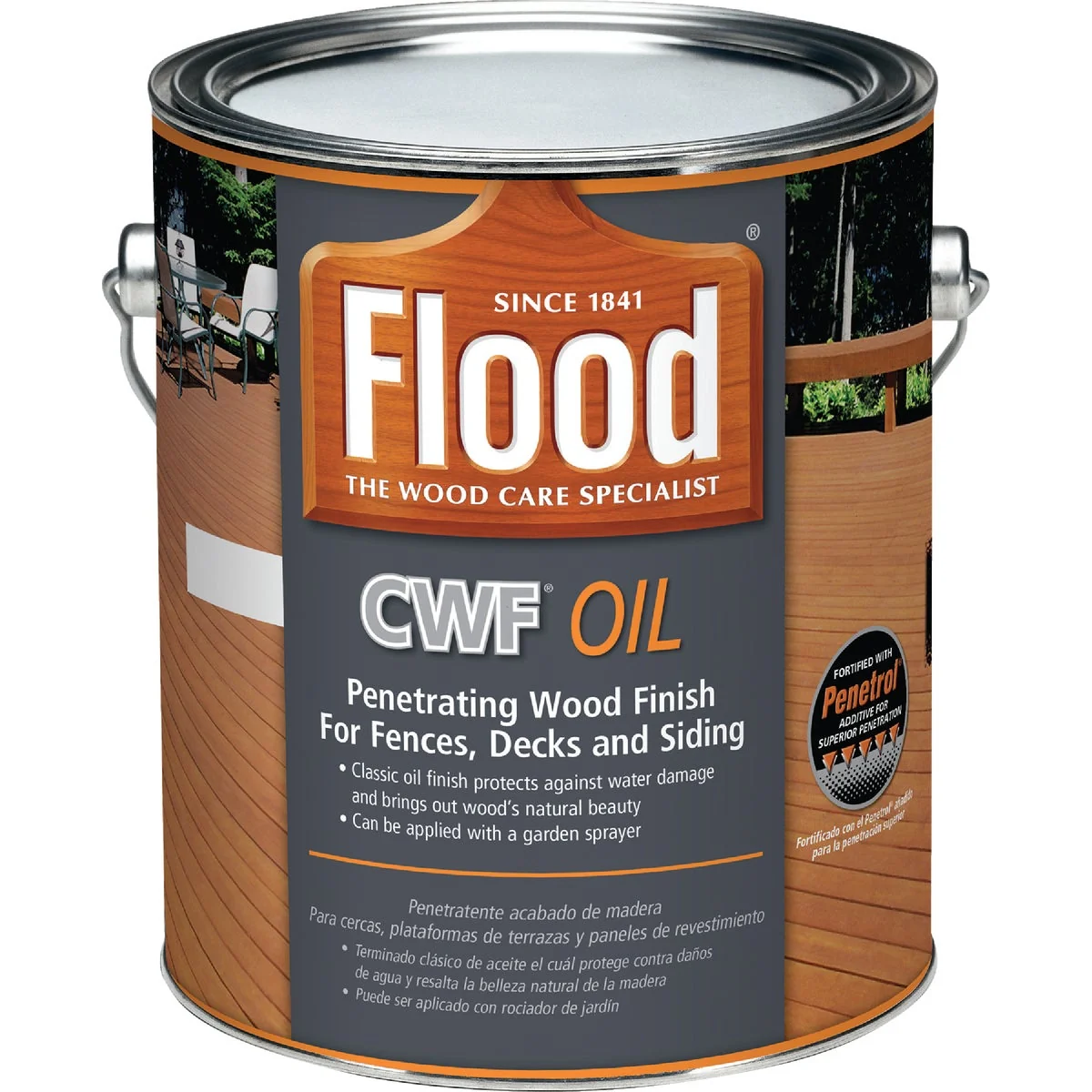 Casual Flood CWF Alkyd Oil Base Natural Wood Finish Natural 1 Gal. Lightweight