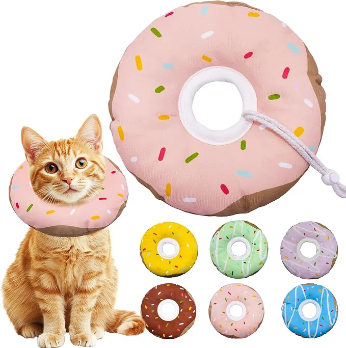 Efficient Cat Cone Collar Soft Adjustable Cat Recovery Collar Kitten Cones to Stop Modern