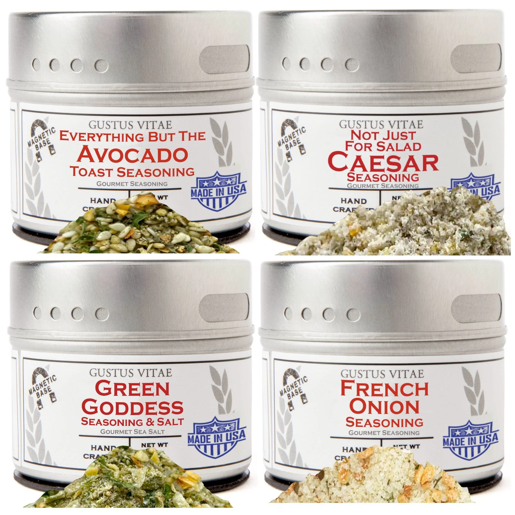 Organic Super Salad Seasonings Collection Set of 4 Outstanding