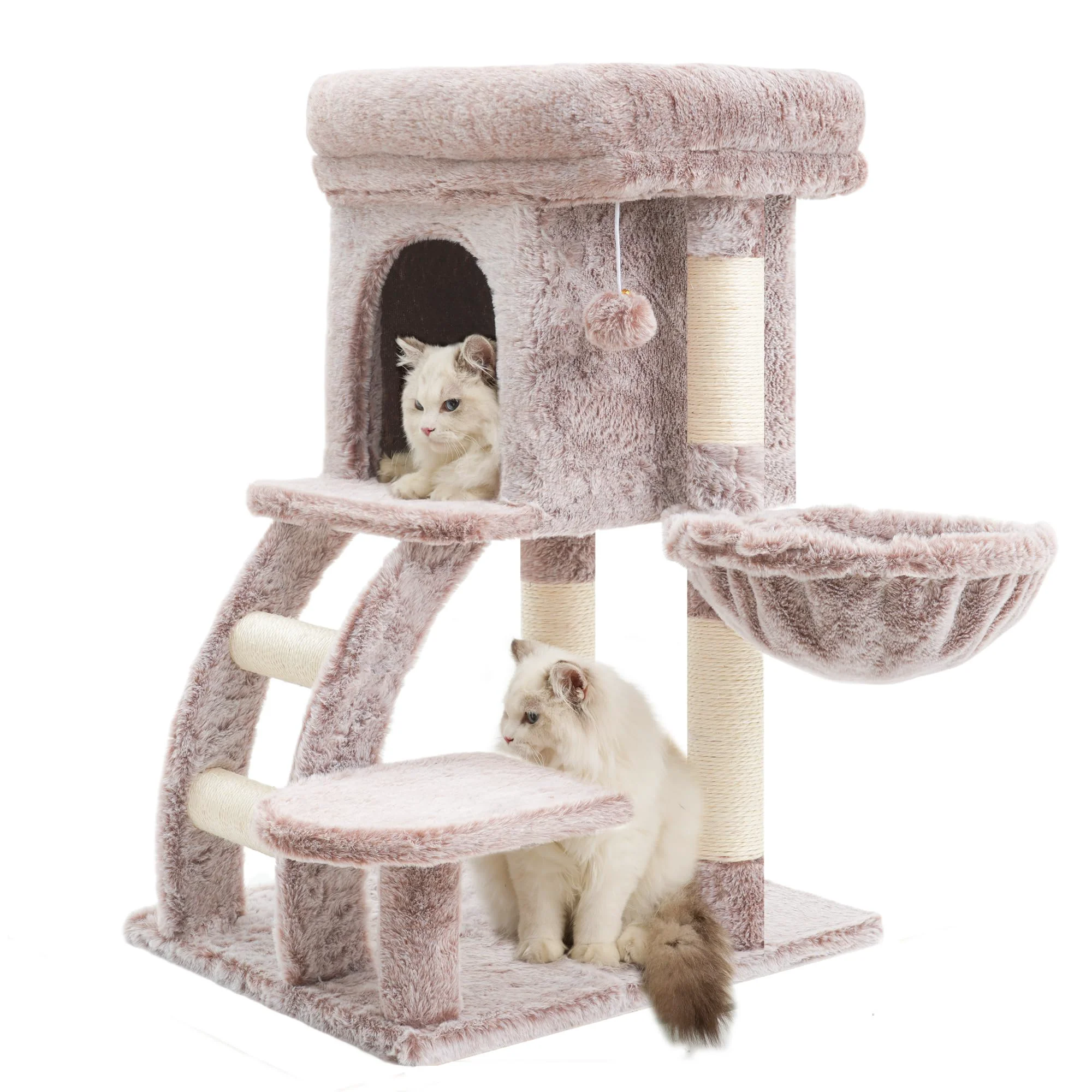 Innovative Heybly Cat Tree Tower – Indoor Cat Condo with Plush Top Perch Scratching Posts Healthy