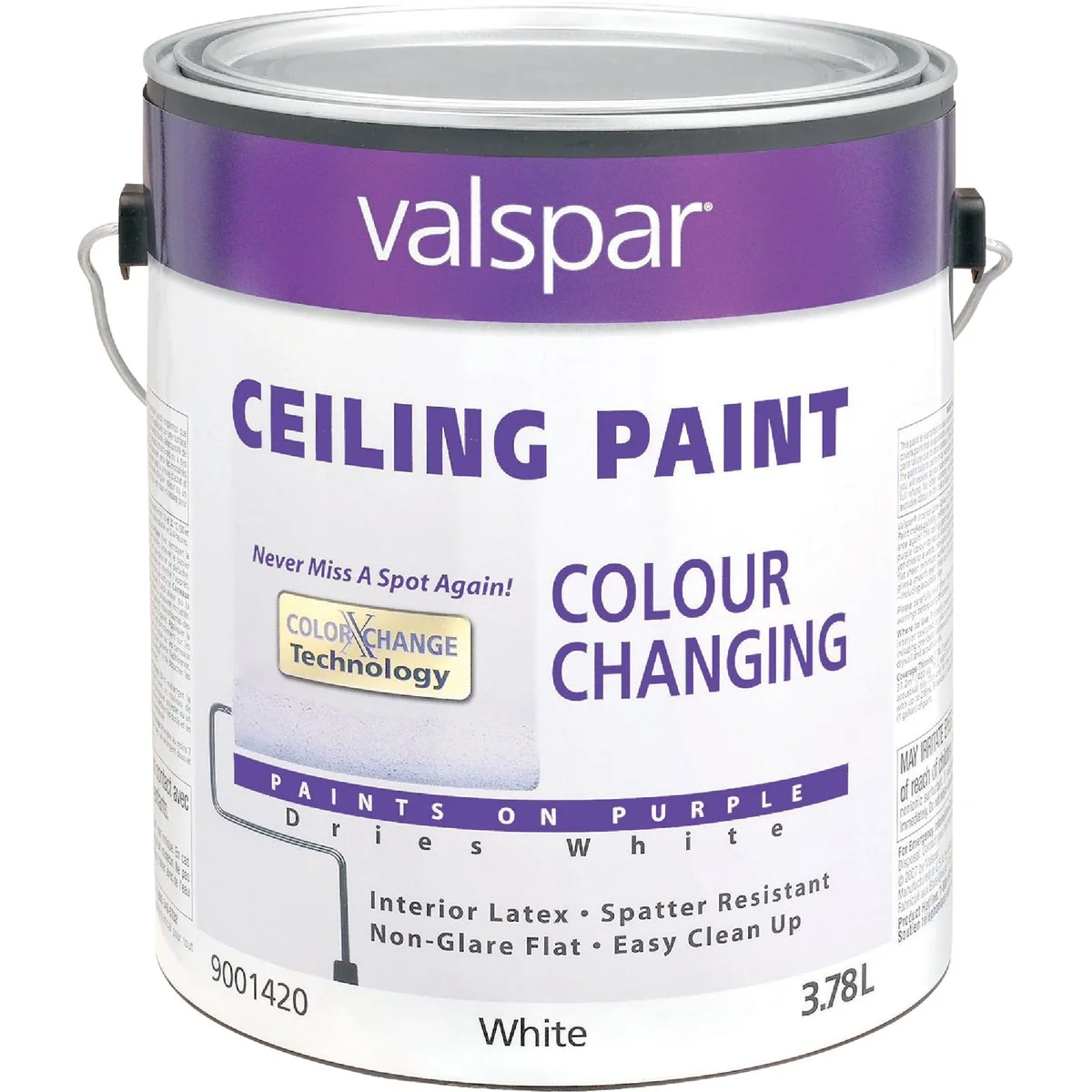 Superior Valspar Color Changing Latex Flat Ceiling Paint White 1 Gal. Stylish