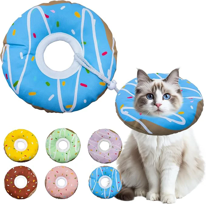 Safe Cat Cone Collar Soft Adjustable Cat Recovery Collar Kitten Cones to Stop Unique