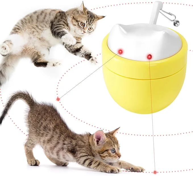 Powerful Cat Laser Toy Automatic Dual Laser Points Interactive Cat Enrichment Toys for Indoor Cats 3 Modes Lazer for Cats Birthday GiftAbout This Dependable