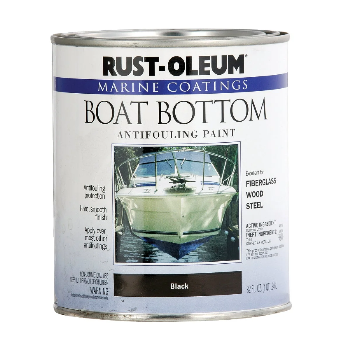 Selected Rust-Oleum Satin Marine Boat Antifouling Paint Black 1 Qt. High-Quality