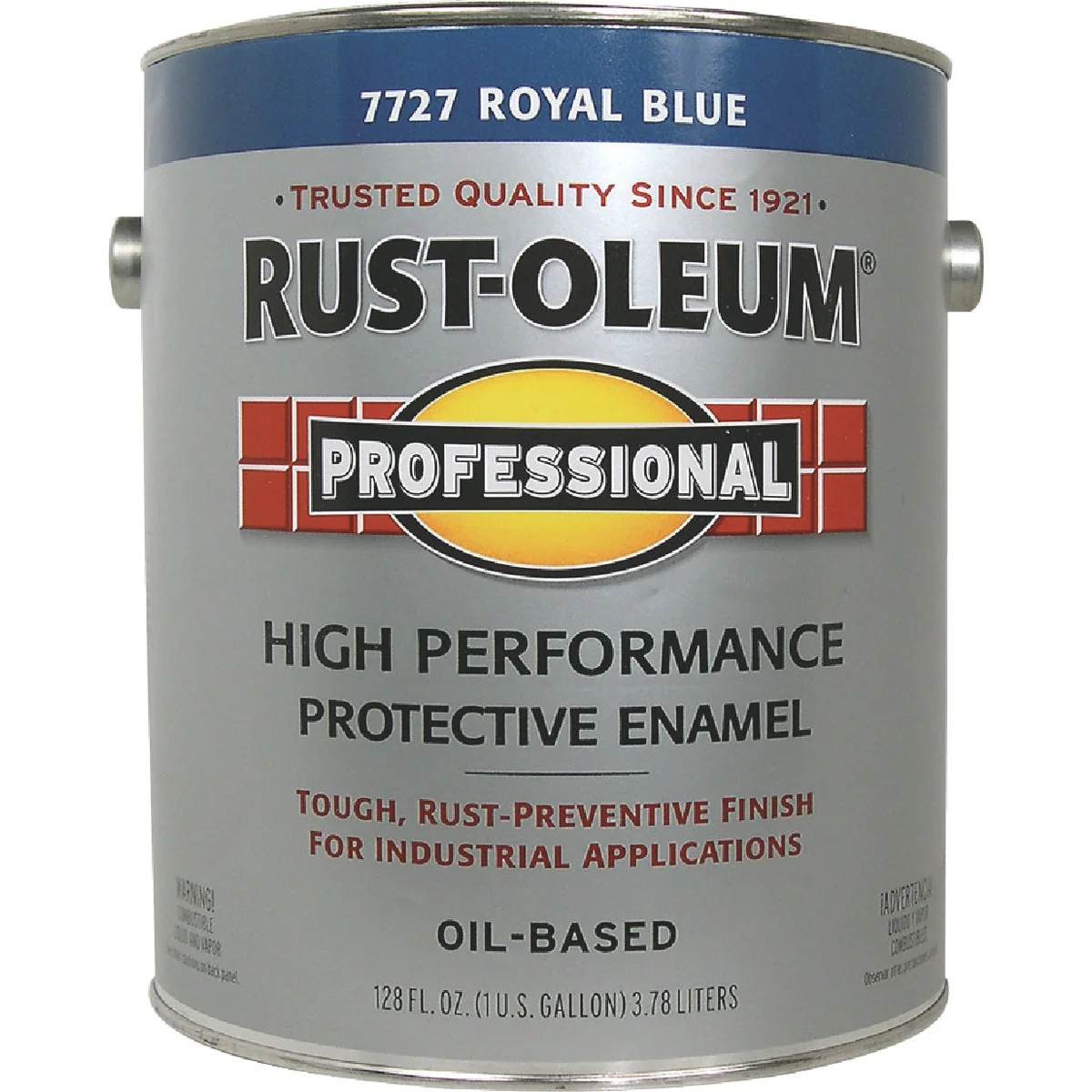Powerful Rust-Oleum Professional Oil-Based Gloss VOC Formula Rust Control Enamel Royal Blue 1 Gal. High-Grade