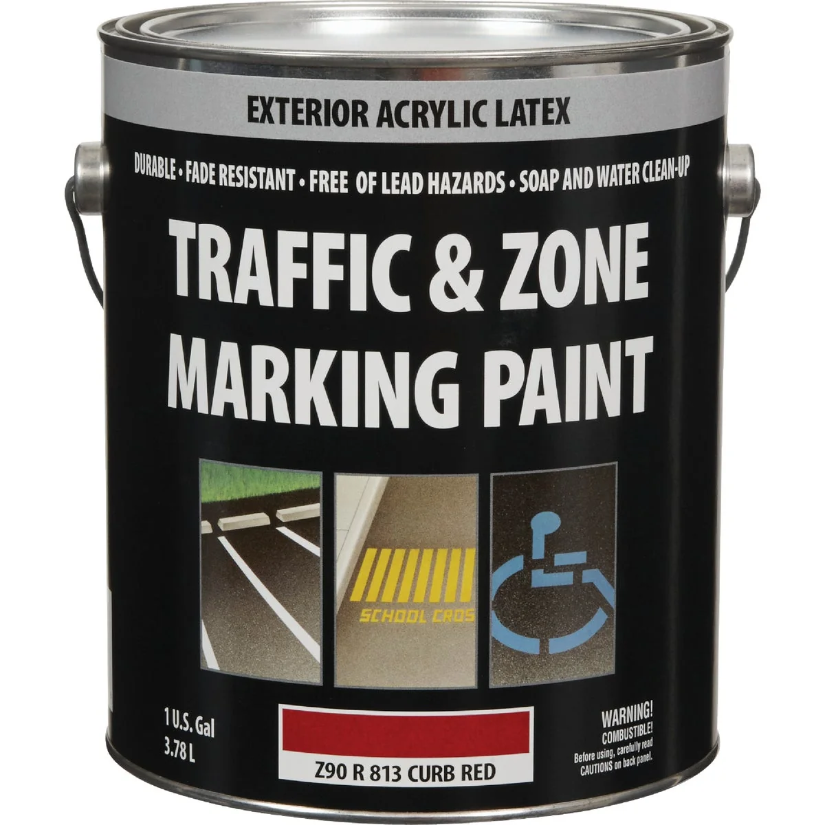 Dependable Traffic And Zone Curb Red Latex Gallon Traffic Paint High-Performance
