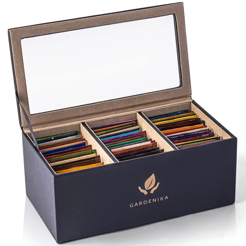 Environmentally Friendly Tea Sampler Gift Set Box 50 Count Solid