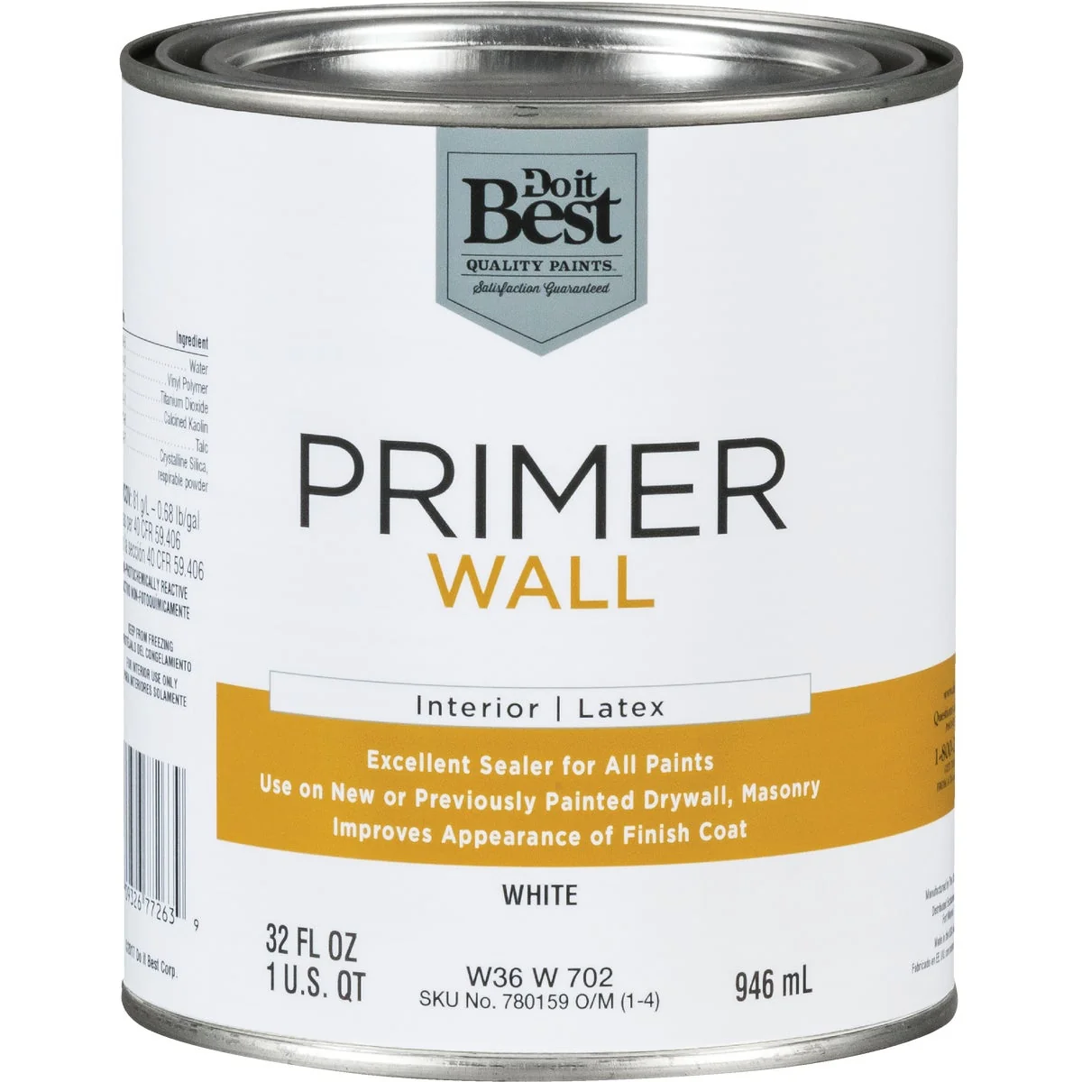 Lightweight Do it Interior Latex Wall Primer White 1 Qt. Crafted