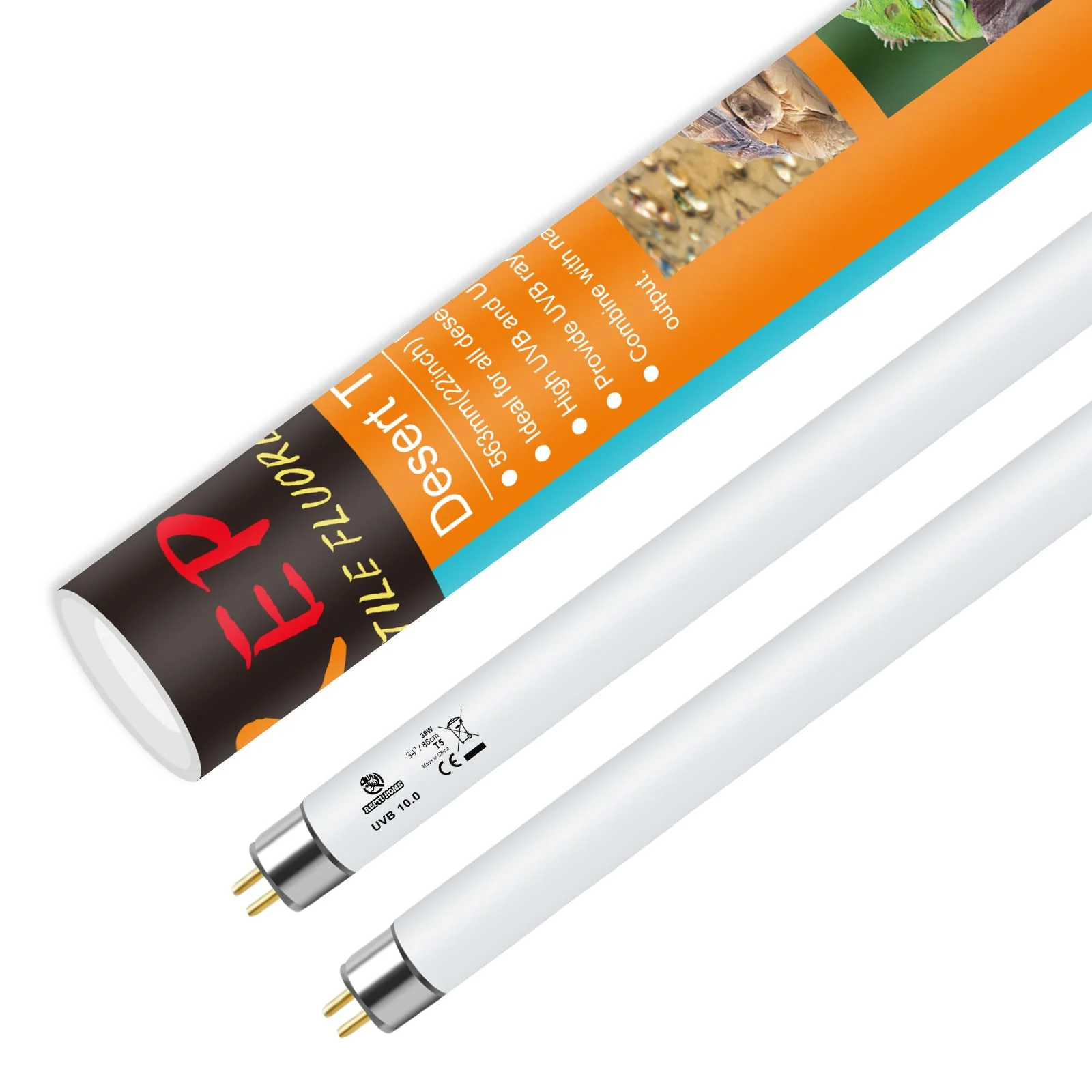 Functional REPTI HOME T5 UVB Reptile Light 24W 10.0 – UVA UVB Lamp Tubes 2 Pack for Bearded Dragon Casual