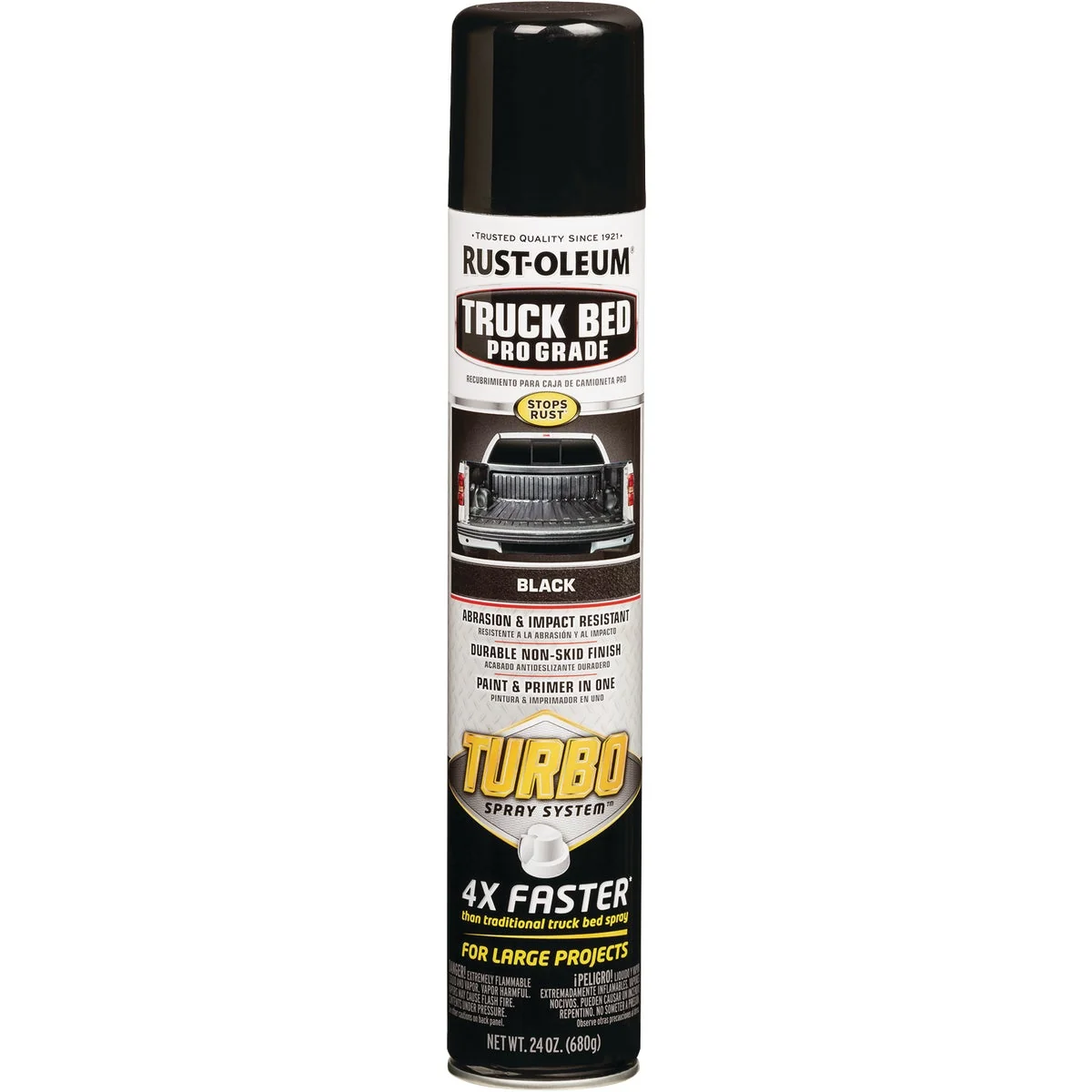 Unique Rust-Oleum Pro Grade Turbo 24 Oz. Black Truck Bed Liner Spray Convenient