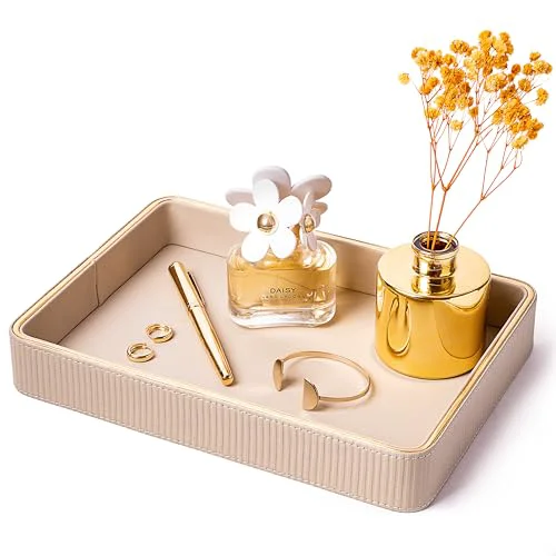 Consistent Night Stand Bedside Perfume Organizer Catchall Vanity Tray for Dresser Catch All Fast