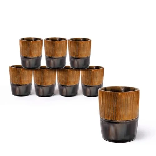 Trendy Viking Horn Shot Glasses Set of 8 8 Count Fine Crafted