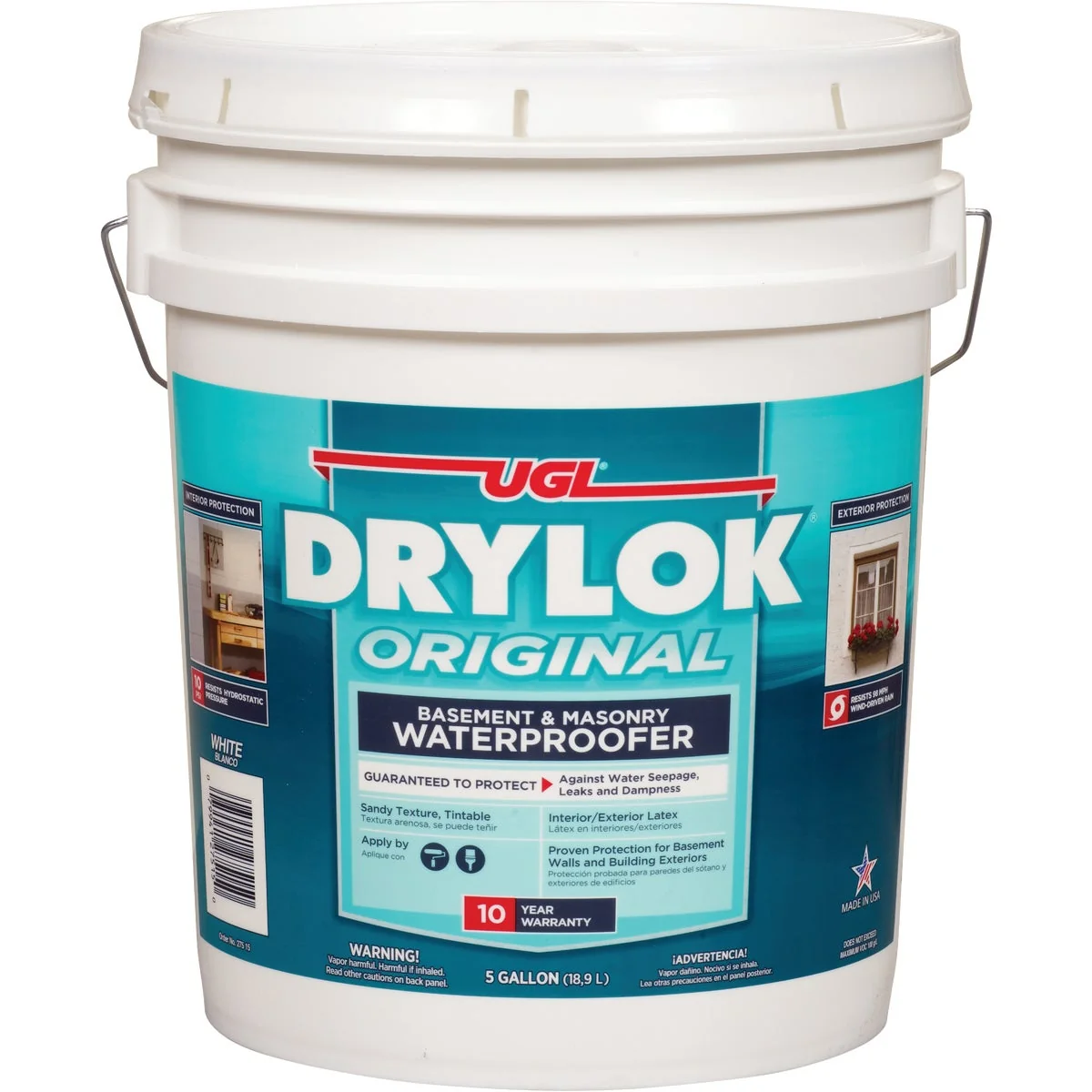 Flexible Drylok White Latex Masonry Waterproofer 5 Gal. High-Quality
