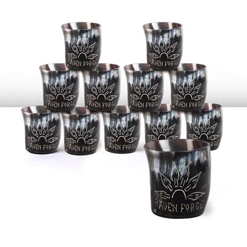 Lightweight Viking Horn Shot Glasses Set of 12 12 Count Dependable