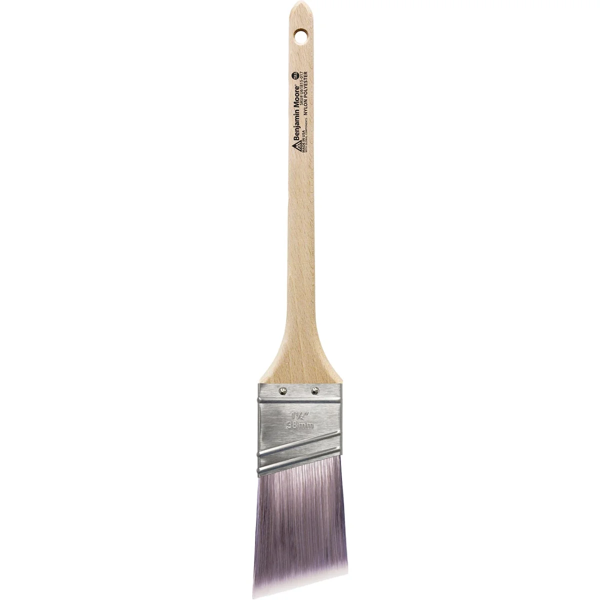 Flexible Benjamin Moore 1.5 In. Firm Nylon Poly Thin Angle Sash Brush Healthy