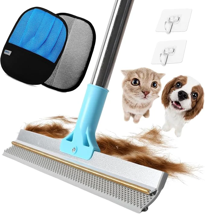 Innovative Carpet Rake for Pet Hair Removel 3 in 1 TPU and Copper Rake Teeth 54 Adjustable Long Handle Carpet Rake Reusable Pet Hair Remover for Rugs Mats Stairs with Pet Hairs Removal Glove 2 HooksAbout ThisOverview Elegant