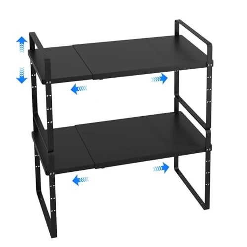 Fine Crafted Expandable Cabinet Shelf Organizer Unique