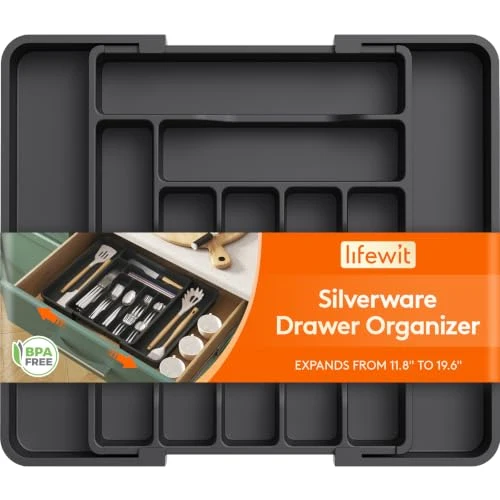 Sophisticated Expandable Silverware Drawer Organizer High-End