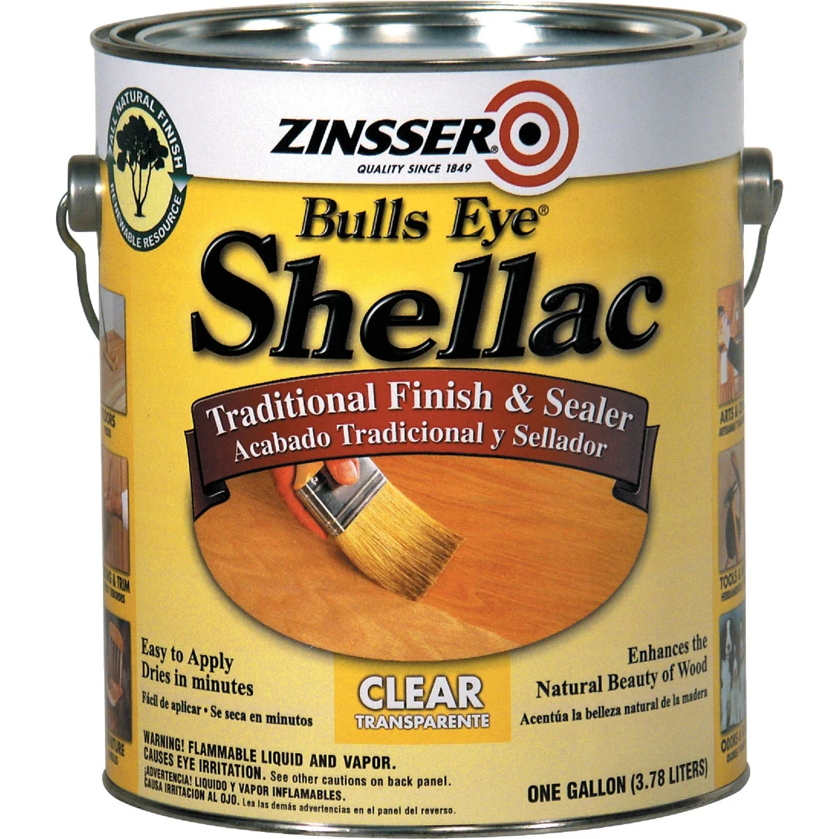 Superior Zinsser Bulls Eye Clear Shellac Gallon Dependable