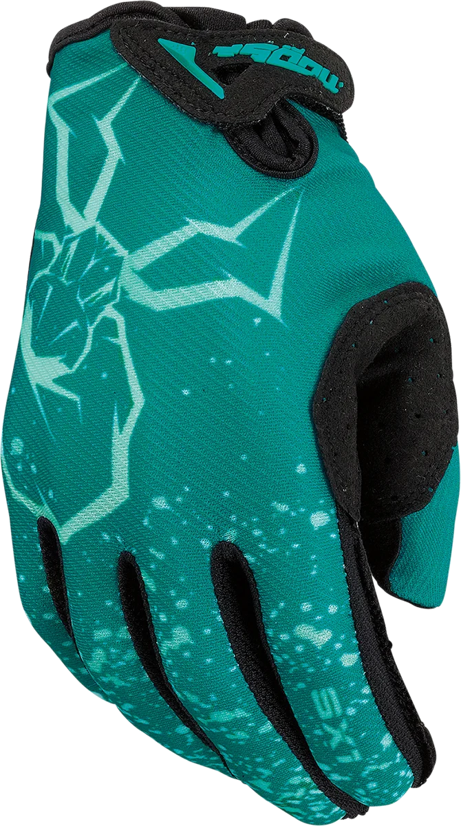 Artisan MOOSE RACING Youth SX1™ Gloves – Teal – Large 3332-1761 Lightweight