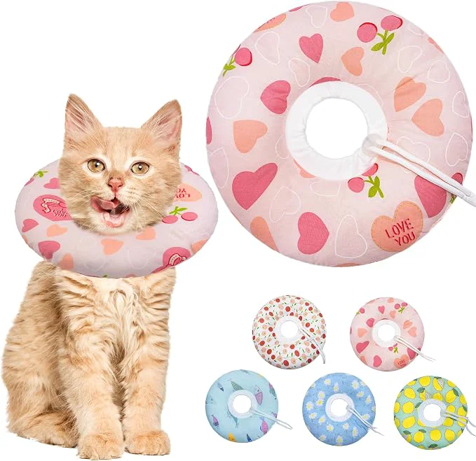 Premium Material Cat Cone Soft Collar Adjustable Cat Recovery Collar Premium