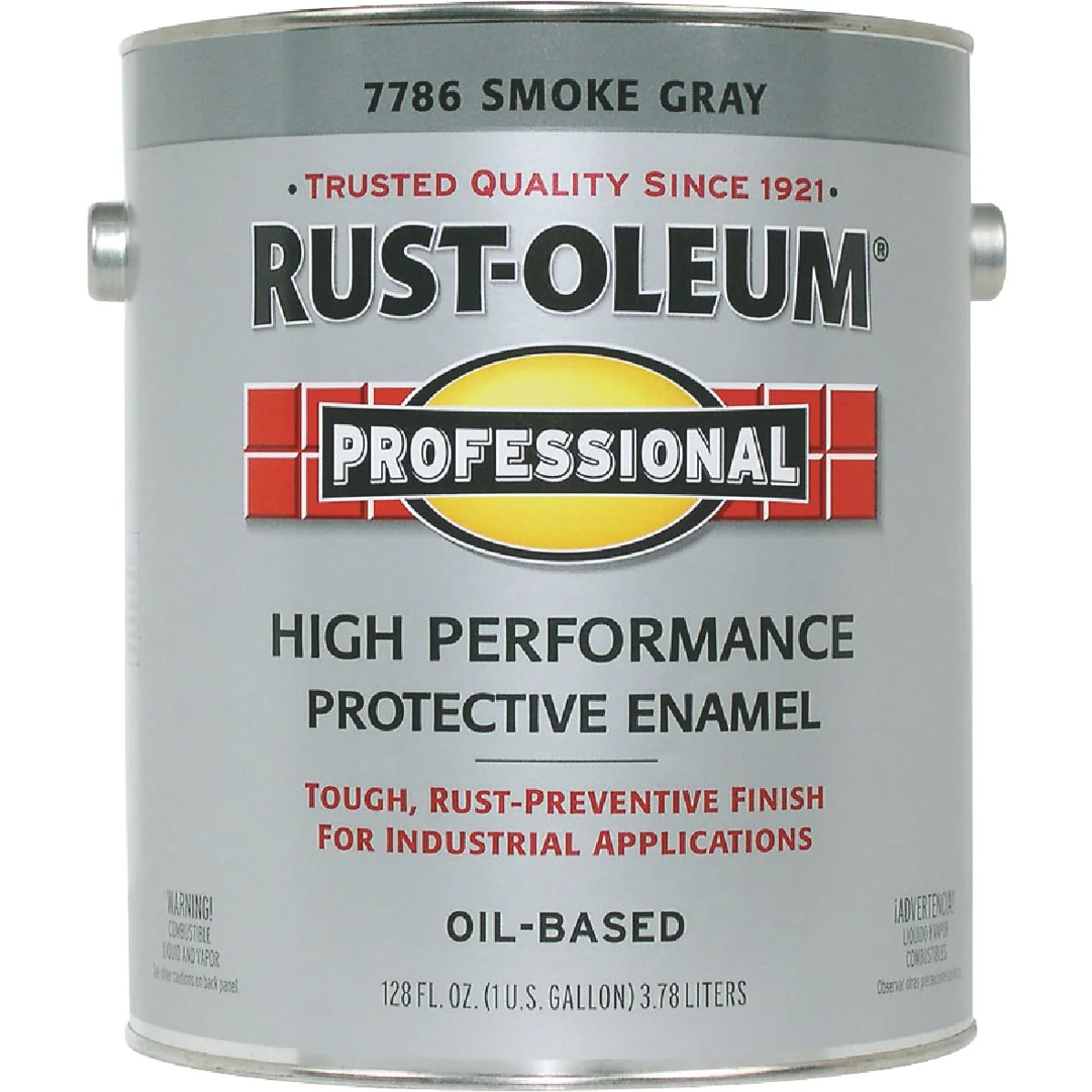 Sustainable Rust-Oleum Professional Oil-Based Gloss VOC Formula Rust Control Enamel Smoke Gray 1 Gal. Advanced