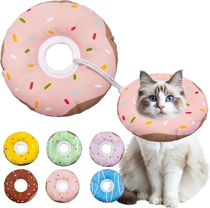 Quality Cat Cone Collar Soft Adjustable Cat Recovery Collar Kitten Cones to Stop Elite