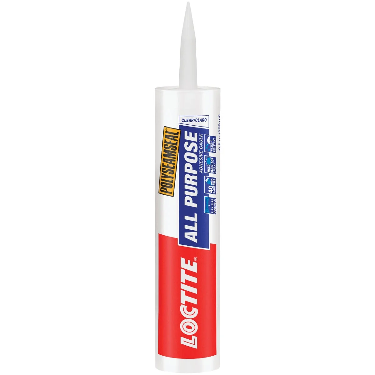 Smart LOCTITE POLYSEAMSEAL 10 Oz. Clear Adhesive Caulk Lightweight