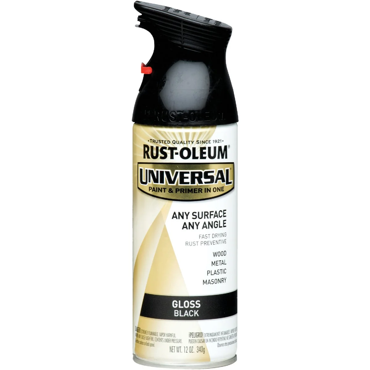 Sophisticated Rust-Oleum Universal 12 Oz. Gloss Black Paint Advanced