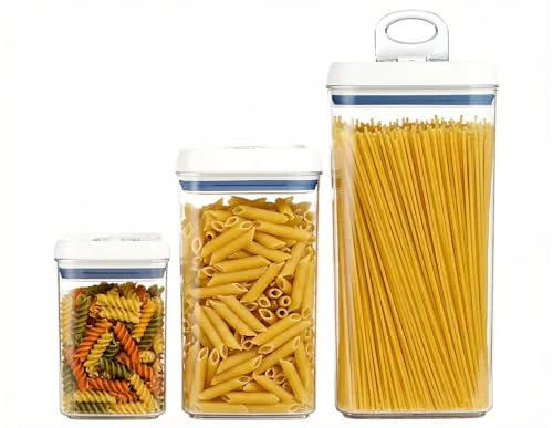 Refined Flip Tite Acrylic Food Storage Container with Lid 6 XL Air Tight Ring Seal Flip Lock 3 Count Advanced