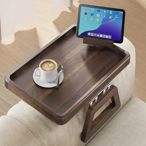 Trendy Sofa Arm Tray with 360° Phone Holder Optimized